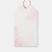 Aardbei Berry Sweet Bow Baby shower Dank u Cadeaulabel (Achterkant)