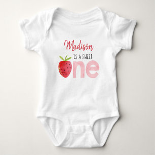 Aardbei Berry Sweet First Birthday Romper