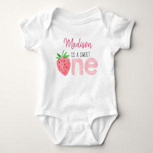 Aardbei Berry Sweet First Birthday Romper