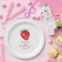 Aardbei Birthday Berry naam Borden