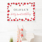 Aardbei Birthday Party Berry Large Banner (Insitu)