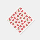 Aardbei Birthday Party Servet (Hoek)