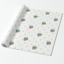 Aardbei Birthday Party Theme Wrapping Paper