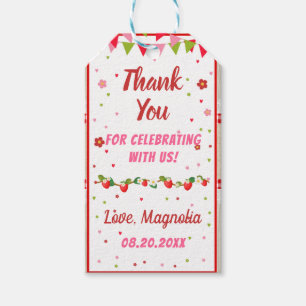 Aardbei Birthday Red Camco Blanket Sweet Party Cadeaulabel