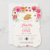 Aardbei Birthday Uitnodiging (Voorkant)