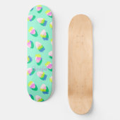 Aardbei Blauwgroen Skateboard (Voorkant)