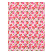 Aardbei & bloemmotief tafelkleed (Voorkant)