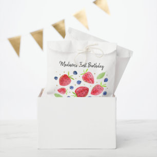 Aardbei Blueberry Berry Sweet Birthday Bedankzakje