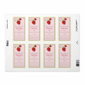 Aardbei Boekplaat Etiket (Full Sheet)