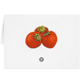 Aardbei Boerderij  Fruit Crate Art Blank Kaart (Achterkant Horizontaal)