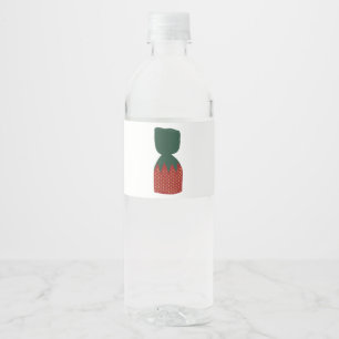 Aardbei Bon Bons Snoepjes Waterfles Etiket
