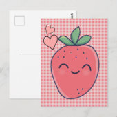 Aardbei Briefkaart (Voorkant / Achterkant)