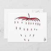 Aardbei Briefkaart (Voorkant / Achterkant)