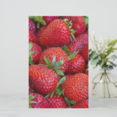 Aardbei Briefpapier (Staand voorkant)