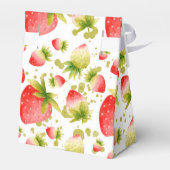 Aardbei cadeau gunst doos bedankdoosjes (Achterkant)