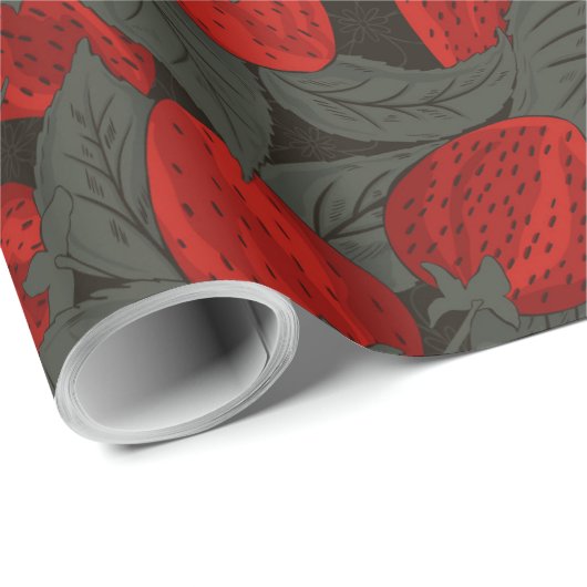 Aardbei Cadeaupapier (Rol Hoek)