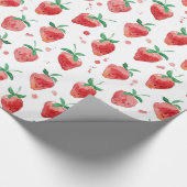 Aardbei Cadeaupapier (Hoek)