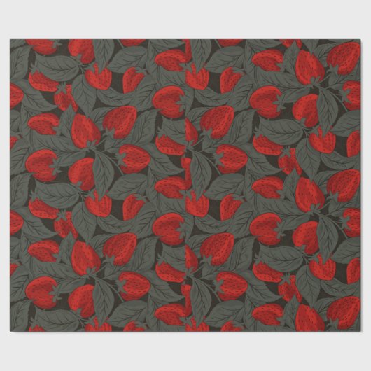 Aardbei Cadeaupapier (Zoom)