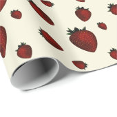 aardbei cadeaupapier (Rol Hoek)