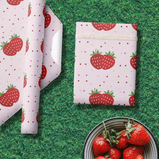 Aardbei Cadeaupapier