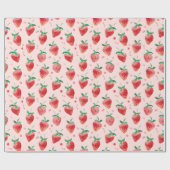 Aardbei Cadeaupapier (Vlak)