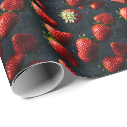 Aardbei Cadeaupapier (Rol Hoek)