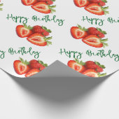 Aardbei cadeaupapier (Hoek)