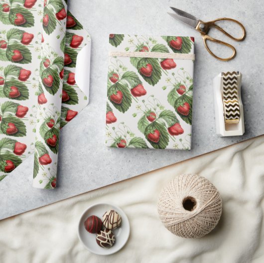 aardbei cadeaupapier (Crafts)