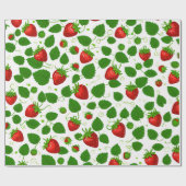 aardbei cadeaupapier (Vlak)