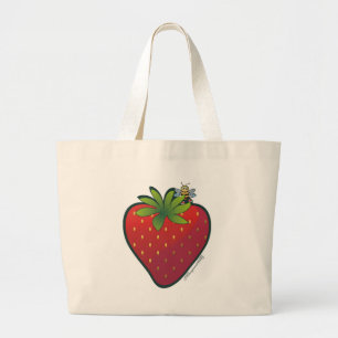 Aardbei-Canvas tas