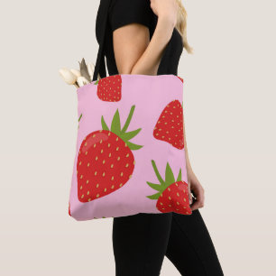 Aardbei-Canvas tas
