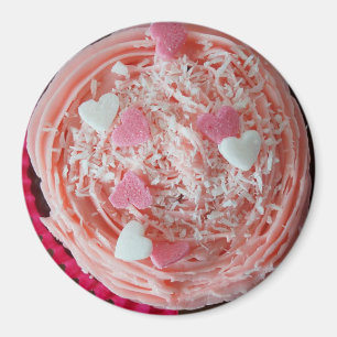 Aardbei Cherry Roze Valentijnse Cupcake Magnet Magneet