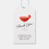 Aardbei Cocktail Party Cadeau Labels Cadeaulabel (Voorkant)