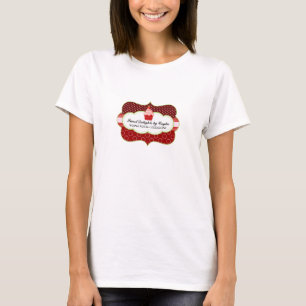 Aardbei cupcake bakkerij t-shirt