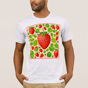 Aardbei Dadaïstische kunstwerk T-shirt
