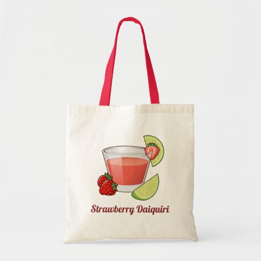 Aardbei Daiquiri Canvas tas (Voorkant)