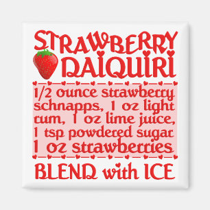 Aardbei Daiquiri magneet