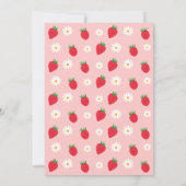Aardbei Daisy Berry Sweet Birthday Kaart (Achterkant)