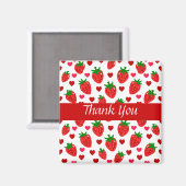 Aardbei dank je magneten (Voorkant / Achterkant)