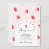 Aardbei dank je zeer dank je kaart (Voorkant)