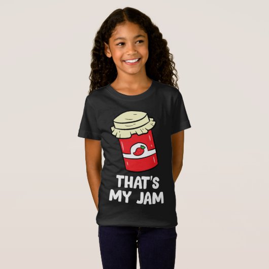 Aardbei Dat is mijn Jam Love Aardbei Jam T-shirt (Voorkant volledig)