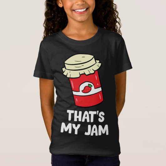 Aardbei Dat is mijn Jam Love Aardbei Jam T-shirt (Voorkant)