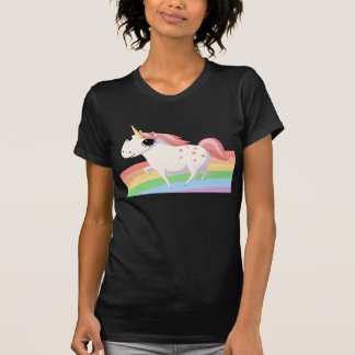 Aardbei de Unicorn op regenboog T-shirt