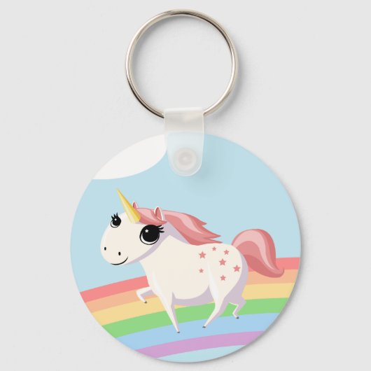 Aardbei de Unicorn Sleutelhanger (Voorkant)