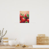 Aardbei Delight Poster (Keuken)