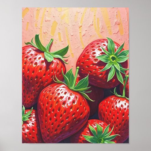 Aardbei Delight Poster (Voorkant)