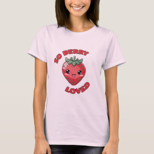 Aardbei Dus Berry hield van Schattige Kawaii-ontwe T-shirt