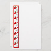 Aardbei en bloemen briefpapier (Voorkant / Achterkant)