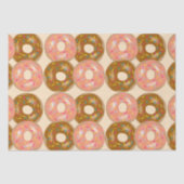 Aardbei- en chocolaatdonuts tissuepapier (Voorkant)