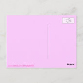 Aardbei en chocolade Cupcake Briefkaart (Achterkant)